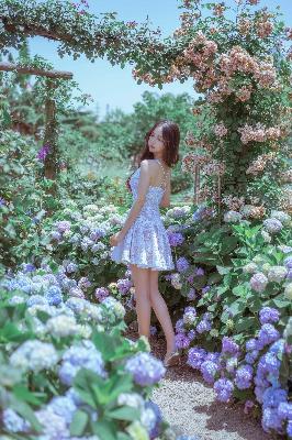 黑色蕾丝透视露胸旗袍连衣裙